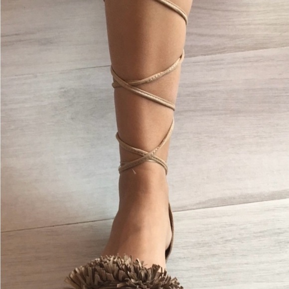 Brash Tan Fringe Women's Sandals - Picture 2 of 5